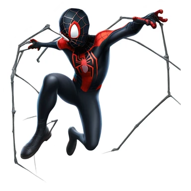 Miles morales shooting web from butt sticker