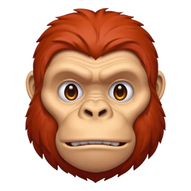 red ape simple expression sticker