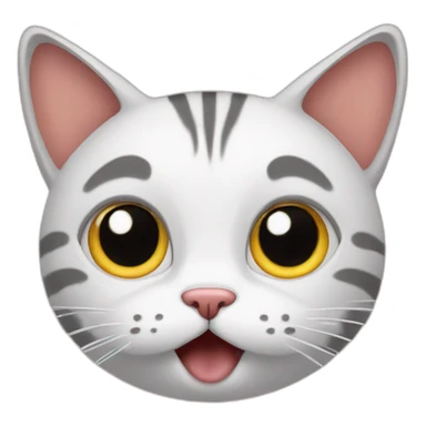 cat  extremly surprised sticker