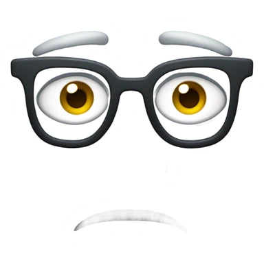 sus face holding glasses down sticker