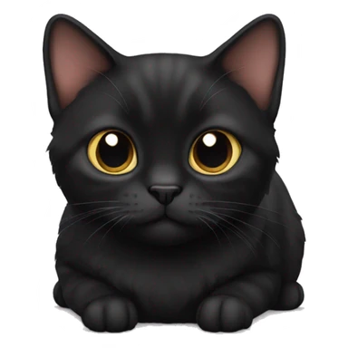 Black munchkin cat sticker