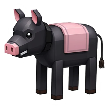 enderman minecraft chevauchant un cochon (clash royale sticker