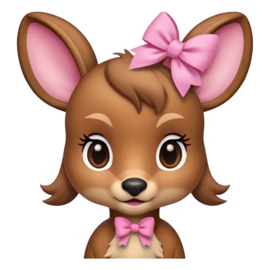 bambi with 🎀 sticker