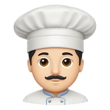 A chef's hat in black sticker