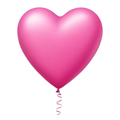 Balloon pink heart sticker