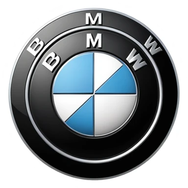 bmw emblem black sticker