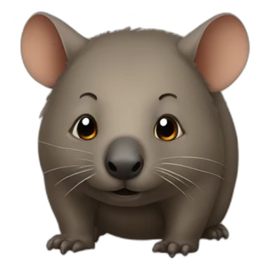 wombat defecate sticker