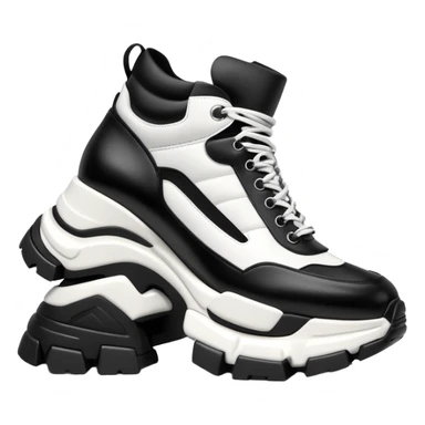 balenciaga tracks black and white sticker