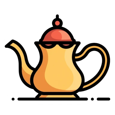 Traditional Saudi coffee pot Dallah sticker
