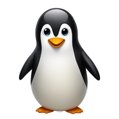 a penguin partying sticker