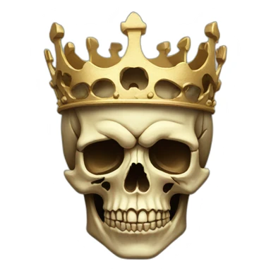 Skull crown sticker