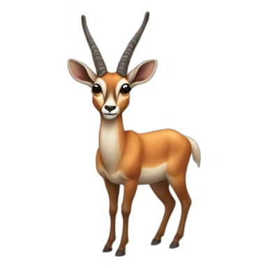 Full body Antelope sticker