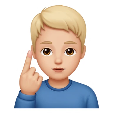 Blushing while showing middle finger  sticker