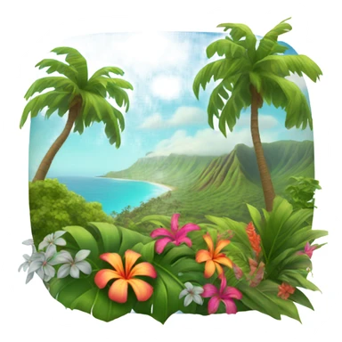 The island of Maui  sticker