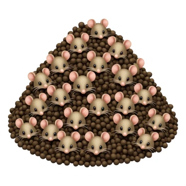 The mouse poops. sticker