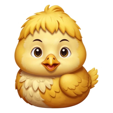 Little chicken is waking up his grandmother sticker