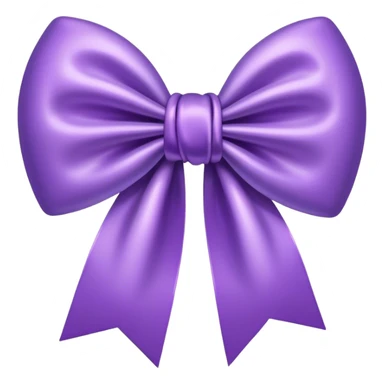 purple heart with light purple bow sticker