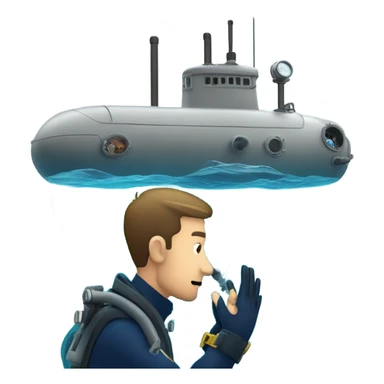 Under the sea sub man sticker