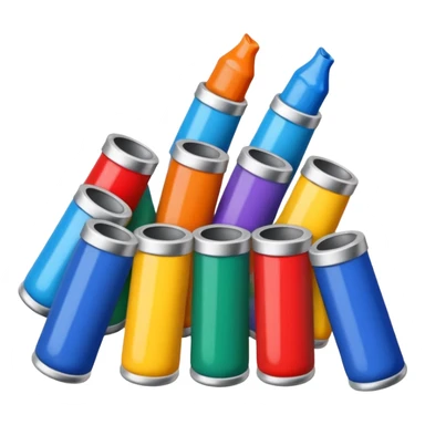 Acrylic paint tubes sticker