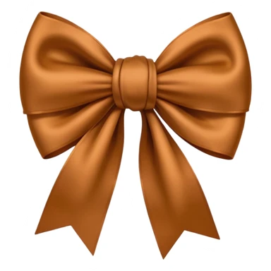 bow color brown sticker
