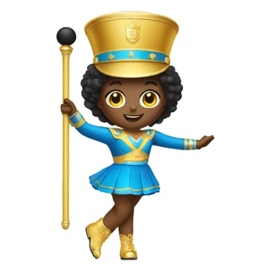 Baton majorette sticker