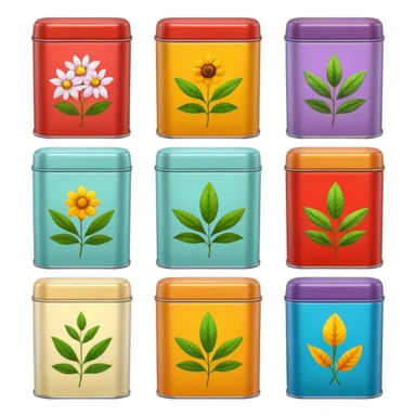 Herbal Tea Tins sticker