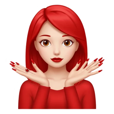 Girly pop with extra Long nails sticker