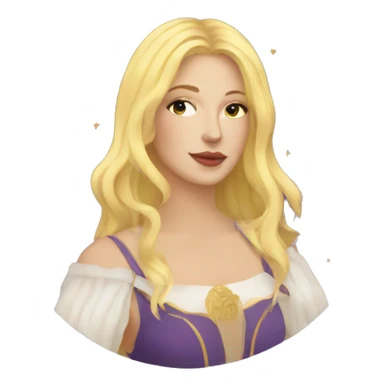 Blond woman Tarot cards  sticker