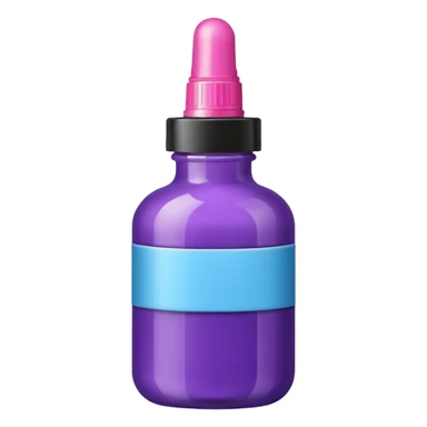 Hair dye vottle sticker