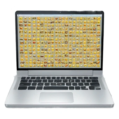 Laptop screen with web ecommerce sticker