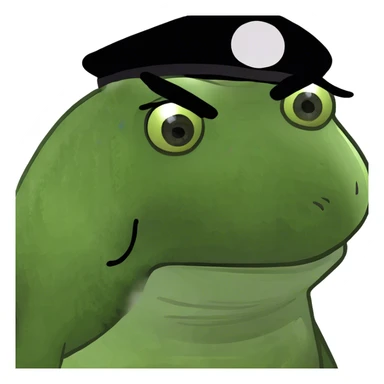 BIG BLACK THICK EYEBROWS sticker