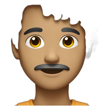 developer on mac laptop light skin tone black hair sticker