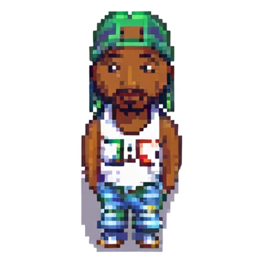 Репер 2Pac, no background sticker