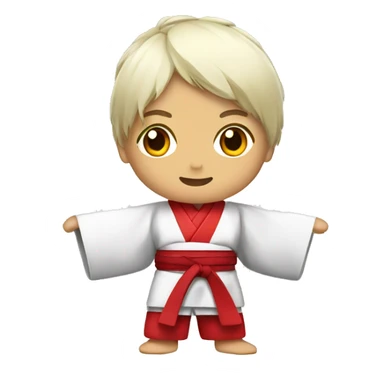 Kimono karate sticker