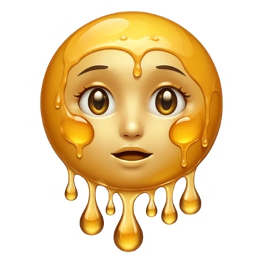 moon covered in honey without a face sticker