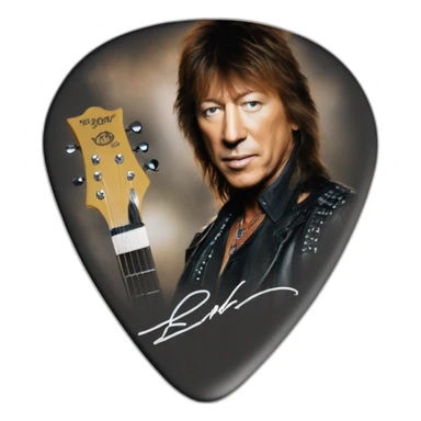 Richie sambora signature guitar pick sticker