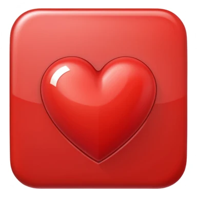 Make a red heart with the letter L inside sticker