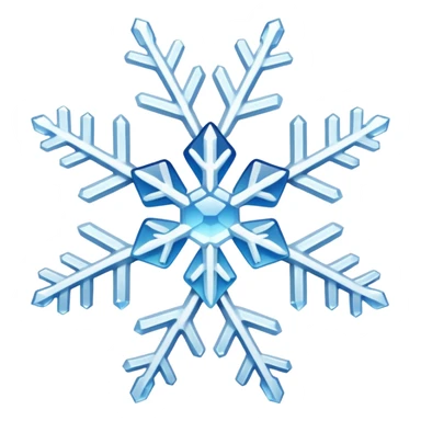 white snowflake sticker