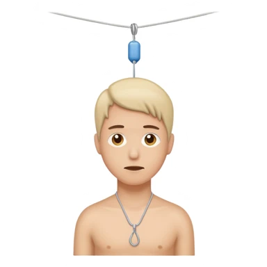 hanging by a thread, patience sticker