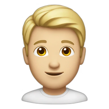 white caucasian sticker