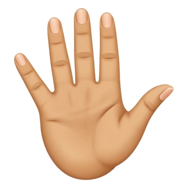 “Emoji of a hand with the index finger bent back, middle finger raised, and thumb touching ring finger in a circle, flat emoji style.” sticker