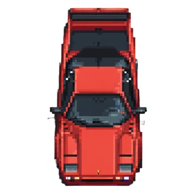 red Ferrari Testarossa sticker