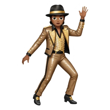 Micheal Jackson moonwalking sticker