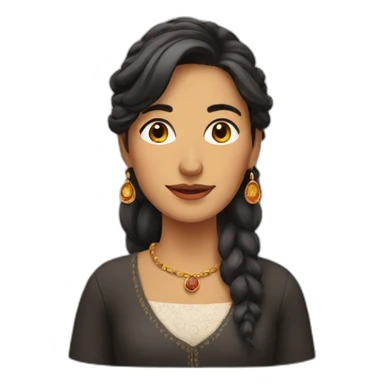 Spanish woman sticker