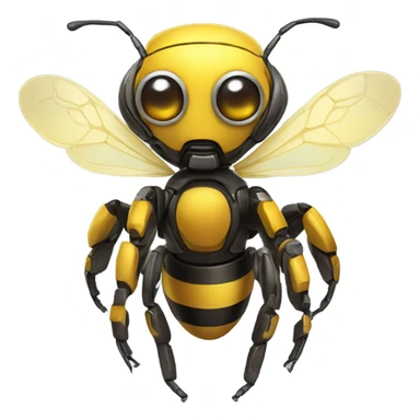 robot bee cute sticker