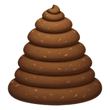  plain Pile of Poo on iOS sticker