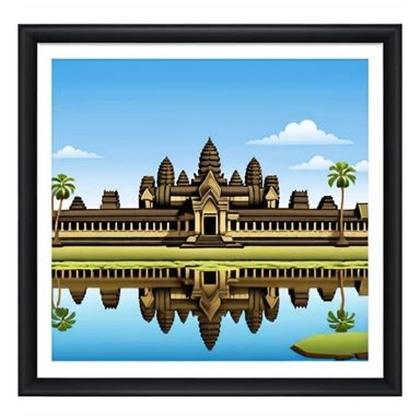 ankor wat cambodia sticker