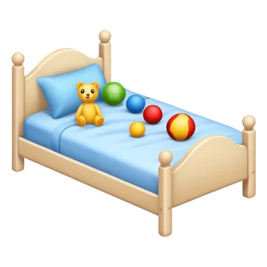 kids bed WITH TOYS  sticker
