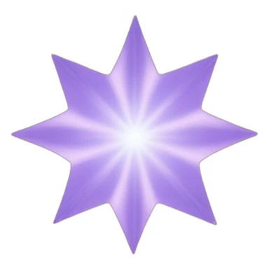 An individual star emoji with multiple rays sticker