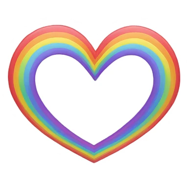 heart rainbow sticker